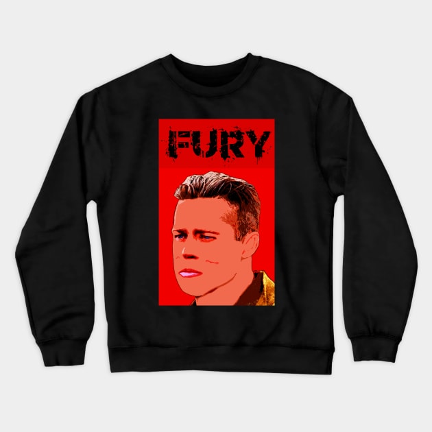 brad pitt Crewneck Sweatshirt by oryan80